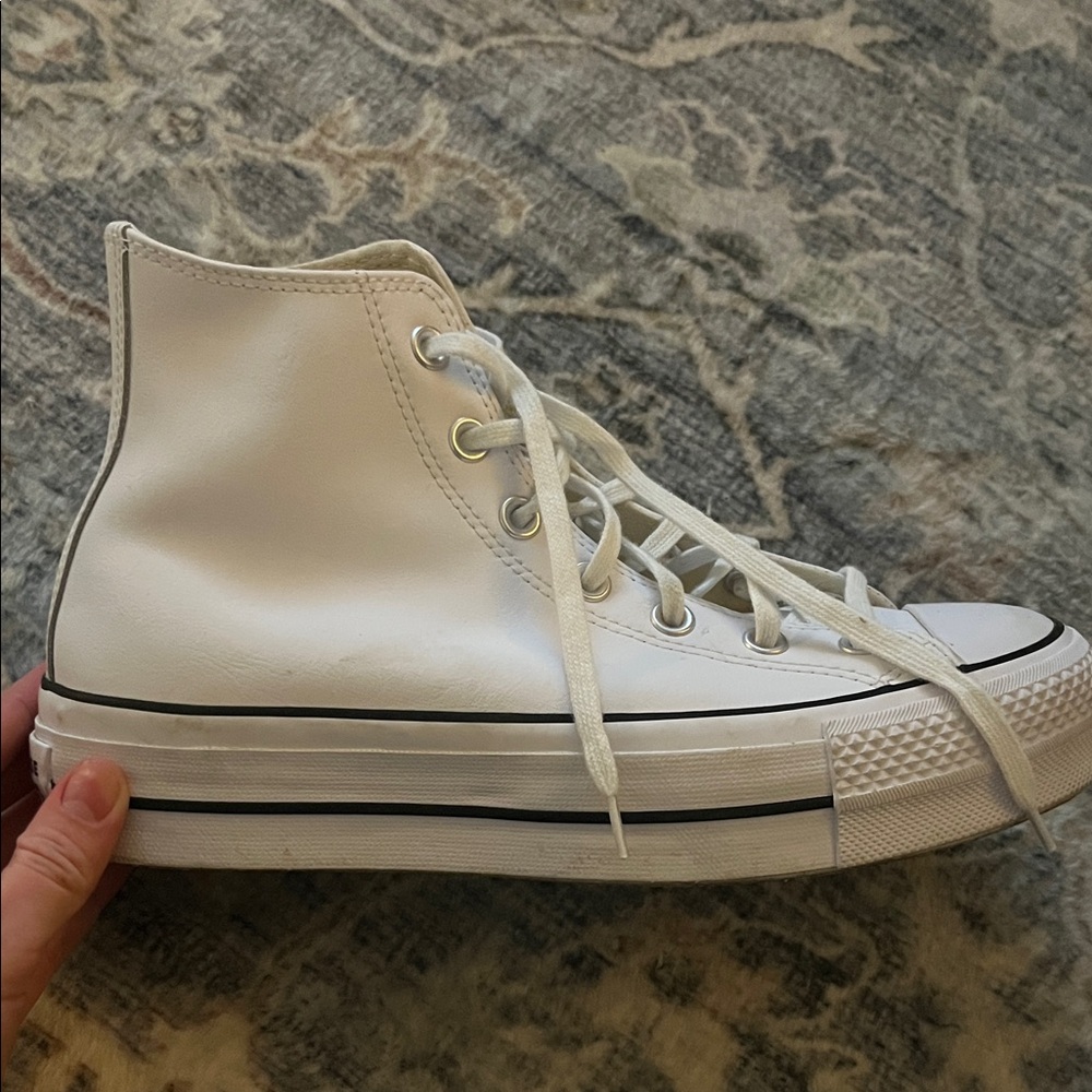 White High-Top Sneakers